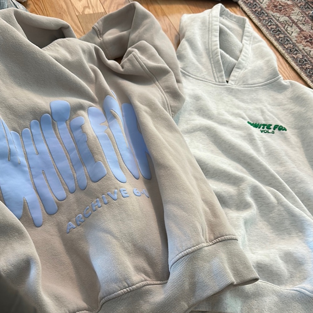 White fox hoodies xxs/xs